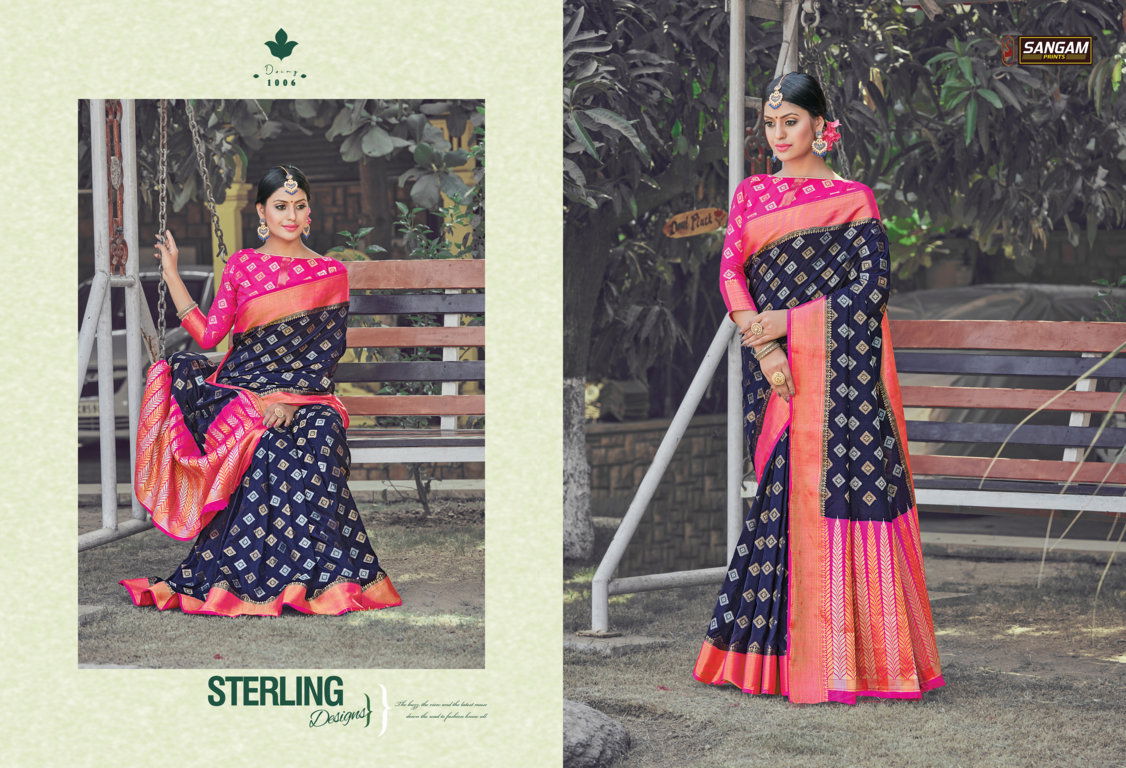 Sangam Asadhya Latest Fancy Designer  Festive Wear Pure Soft Silk Sarees Collection